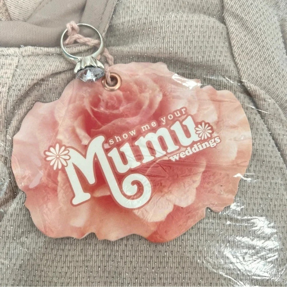 Show Me Your Mumu Renee Ruffle Maxi Dress in Dancing Queen Shine Blush Size 1X - Picture 5 of 11